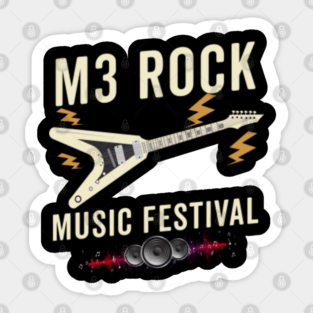 M3 ROCK Music FESTIVAL 2022 Rock Music Lover Sticker TeePublic